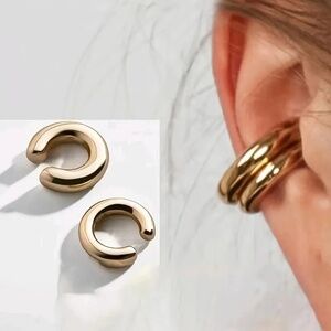 2pc Trendy Round Circle Ear Cuffs